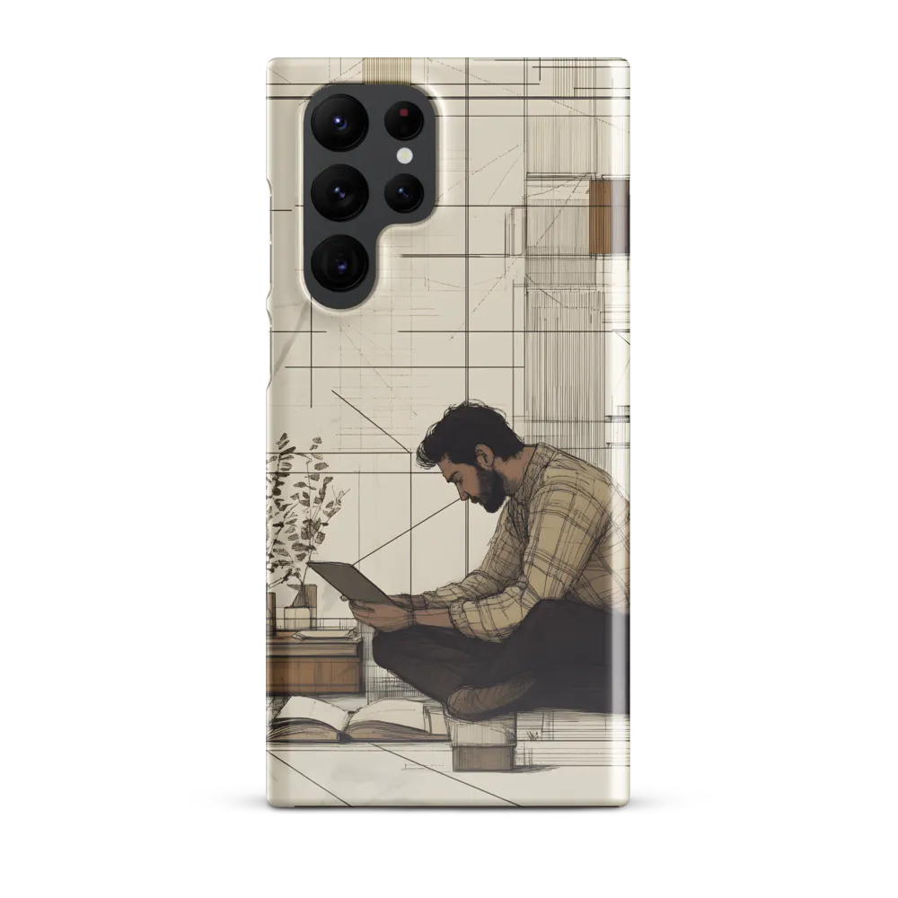 Quiet Reflections in Line | Phone Case |  S22 Ultra | Snap Case | Glossy