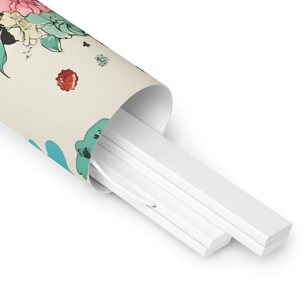 Whimsical Garden Reverie | Poster With White Wood Hanger | 16″×20″