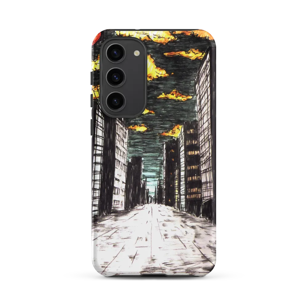 Eclipsed Cityscape