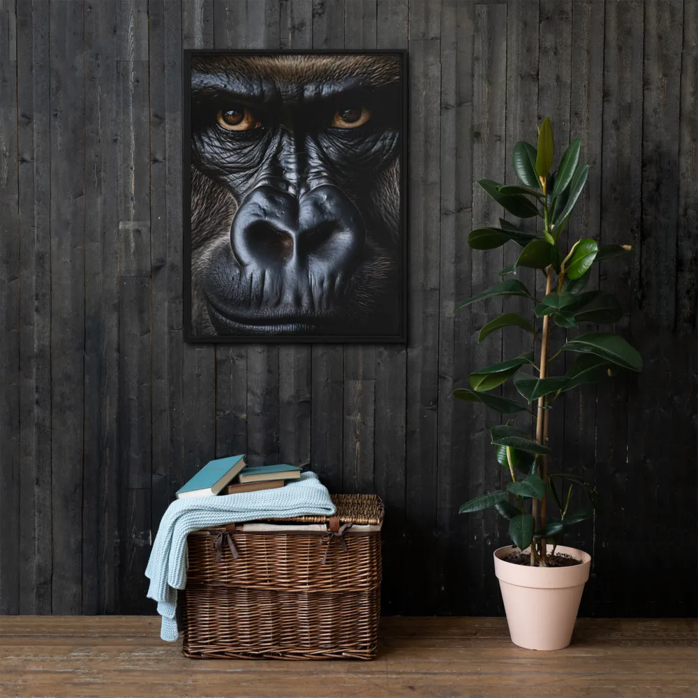 Gaze of the Wild: A Gorilla's Portrait