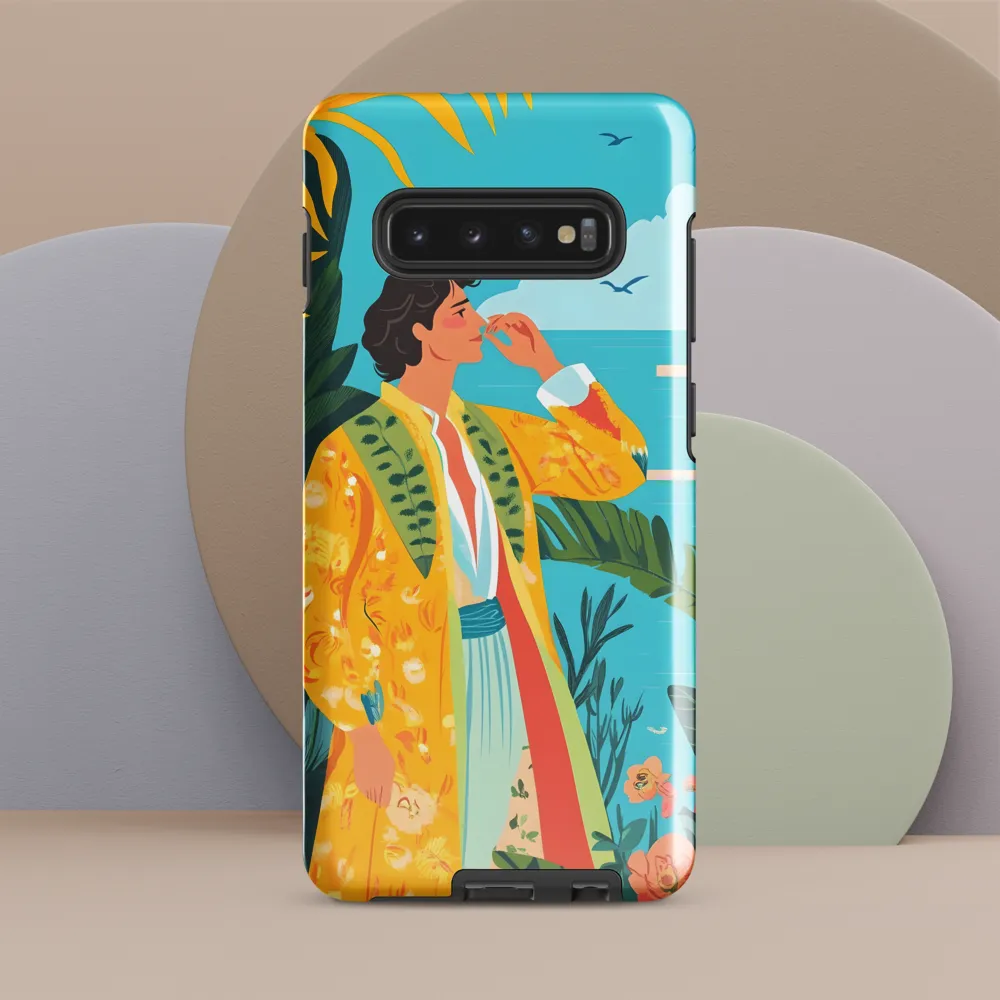 Tropical Serenity | Phone Case |  S10 Plus | Tough Case | Glossy