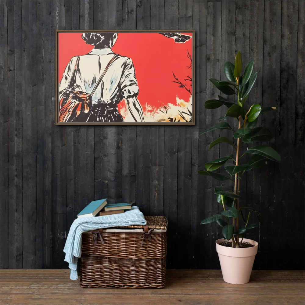 Journey Beyond the Horizon | Canvas with Brown Frame | 24″×36″