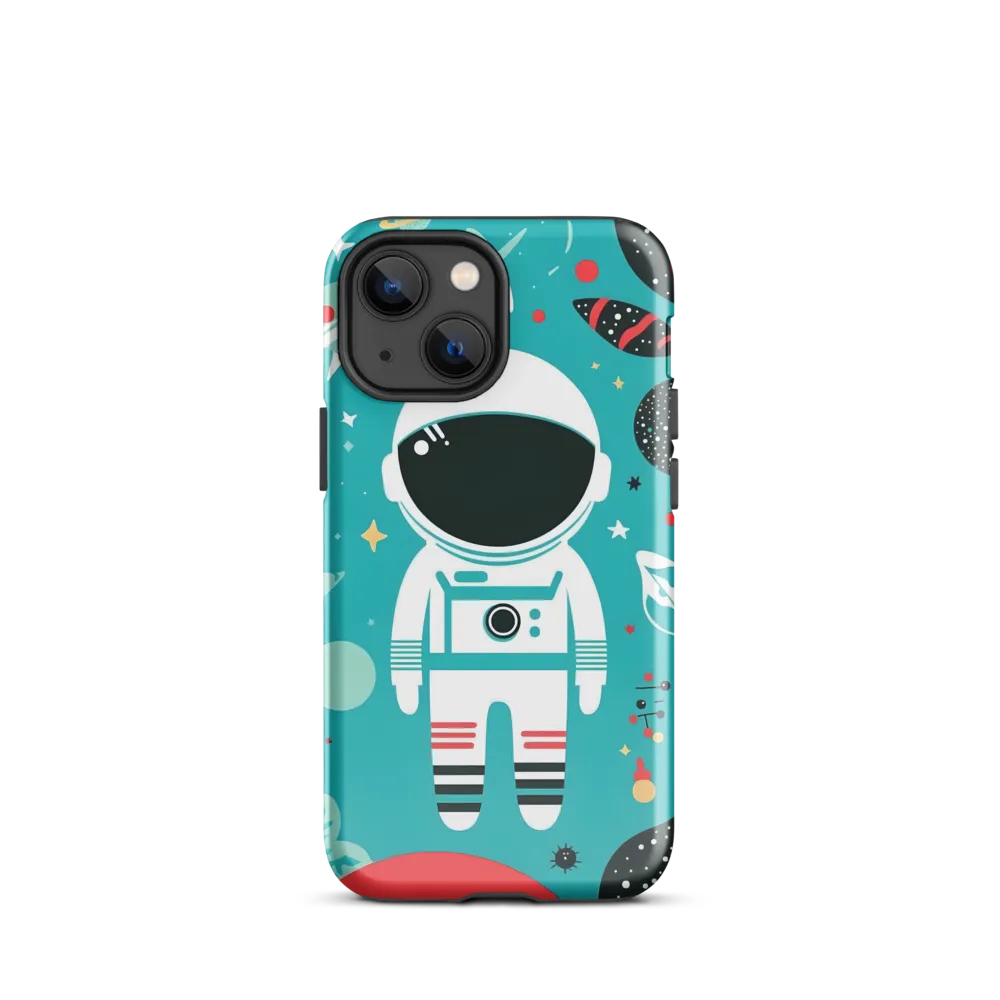 Whimsical Astronaut in Cosmic Wonderland