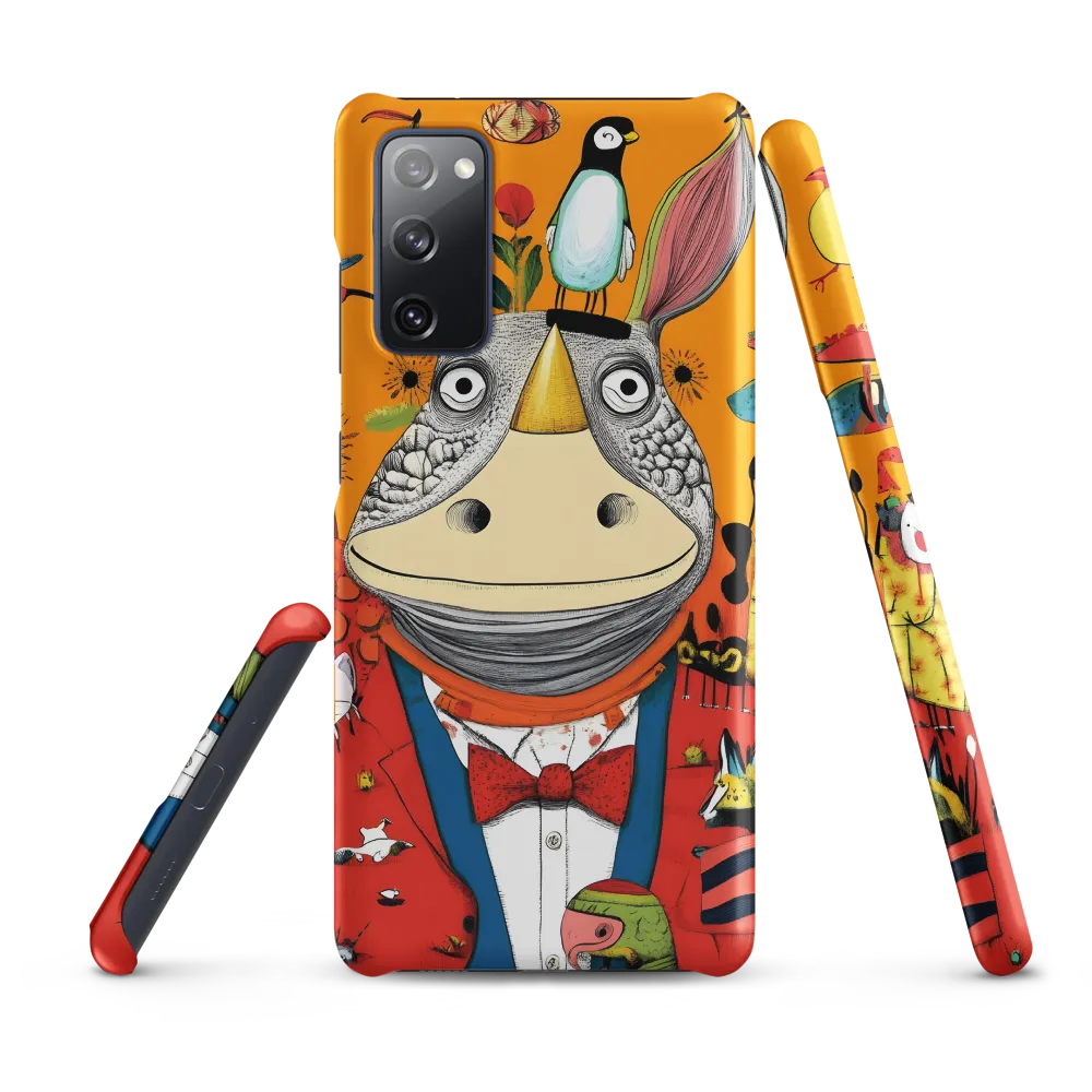 Whimsical Rhinoceros: A Playful Encounter