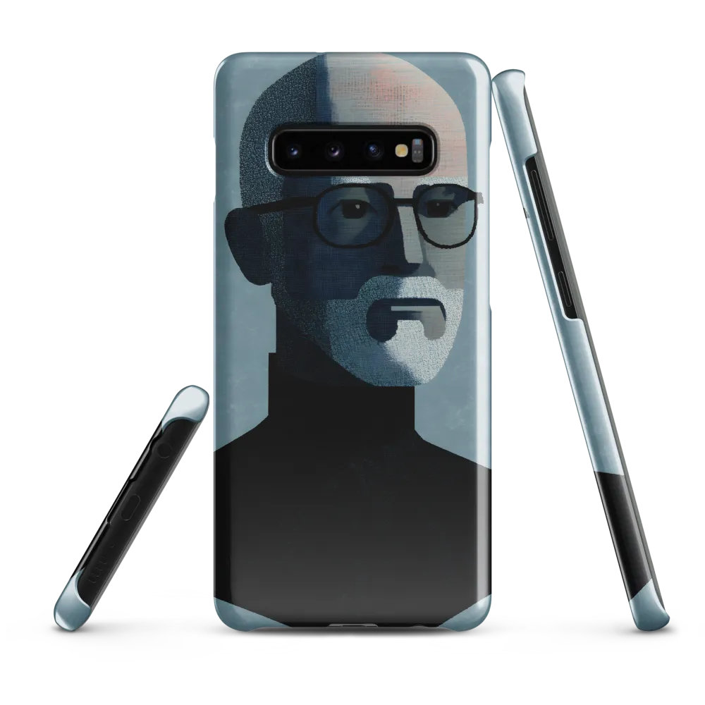 Minimalist Portrait of a Modern Man | Phone Case |  S10 Plus | Snap Case | Glossy