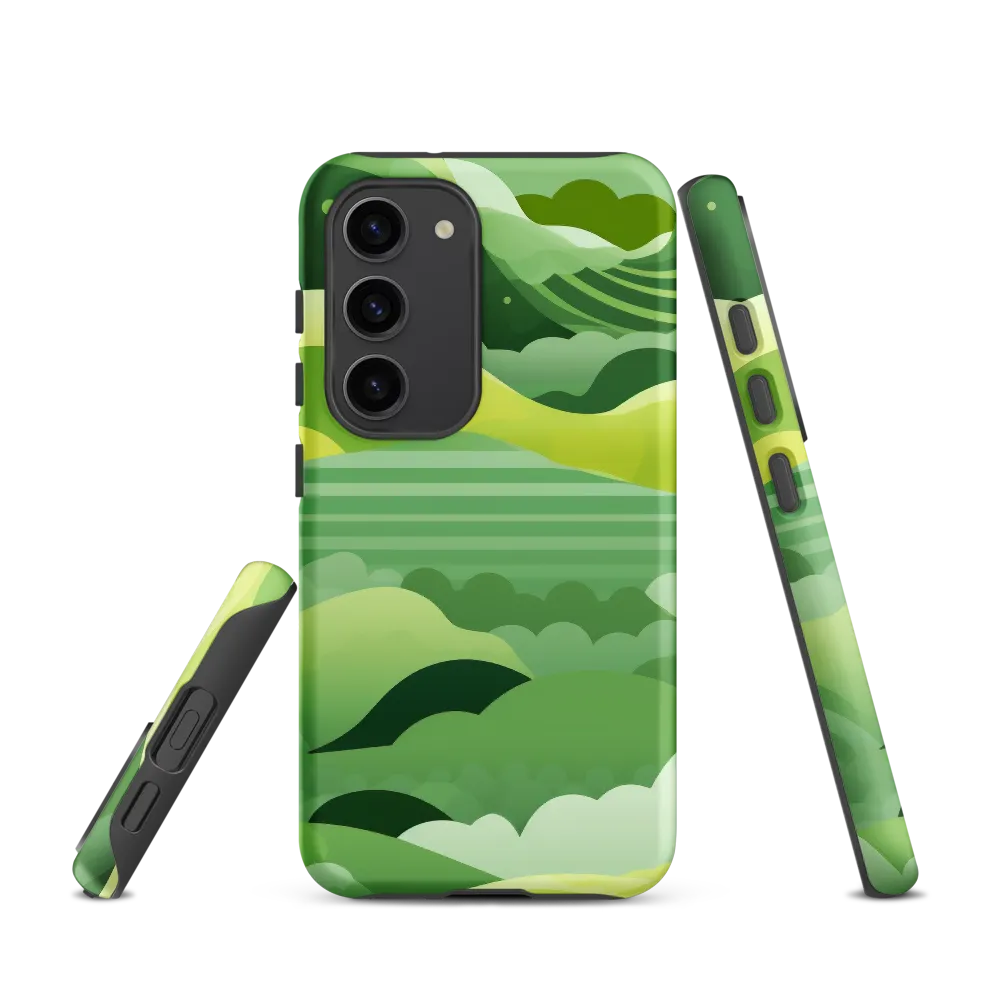 Tranquility in Green Waves