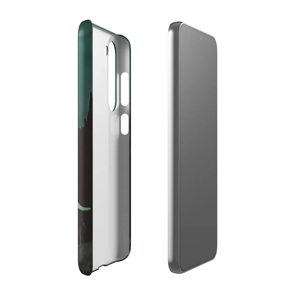 Ethereal Presence: Elephant Under a Full Moon | Phone Case |  S23 Plus | Snap Case | Matte