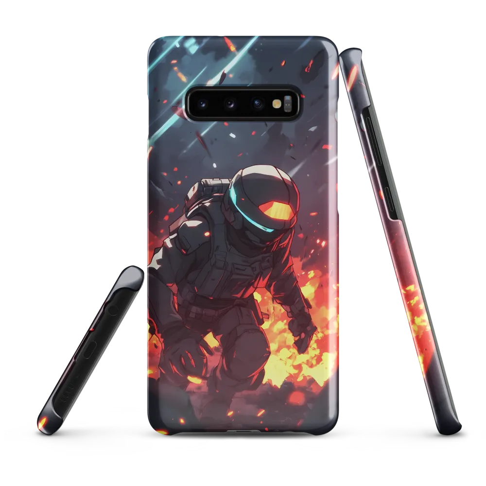 Astronaut Amidst Chaos | Phone Case |  S10 Plus | Snap Case | Glossy