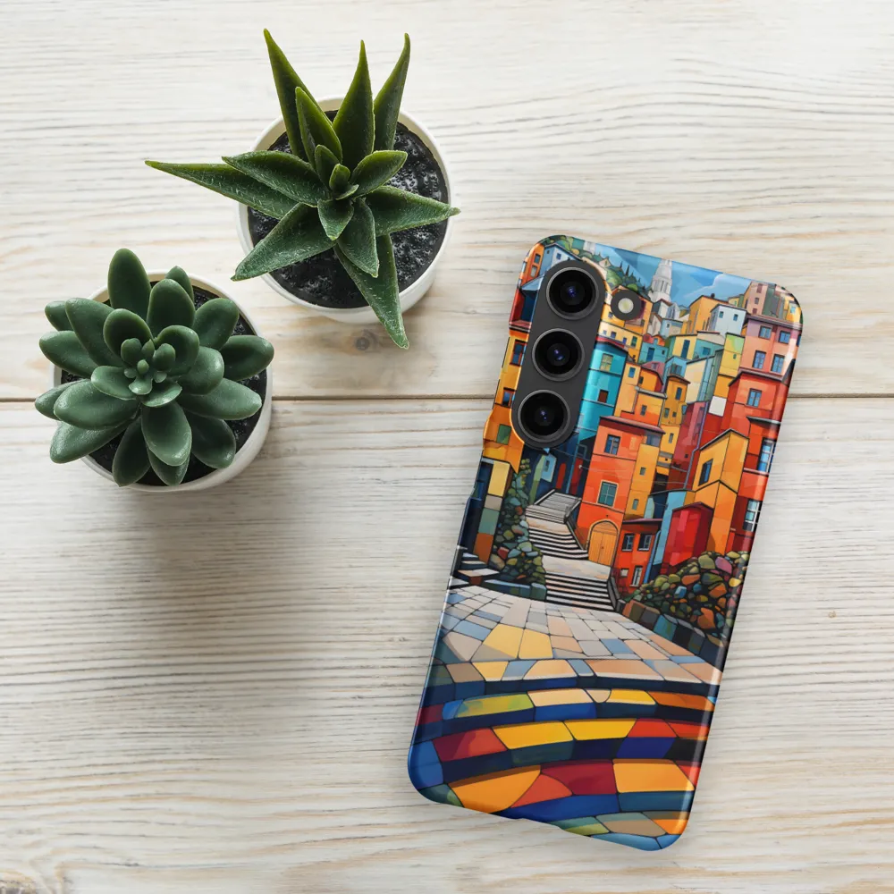 Vibrant Village: A Cubist Journey