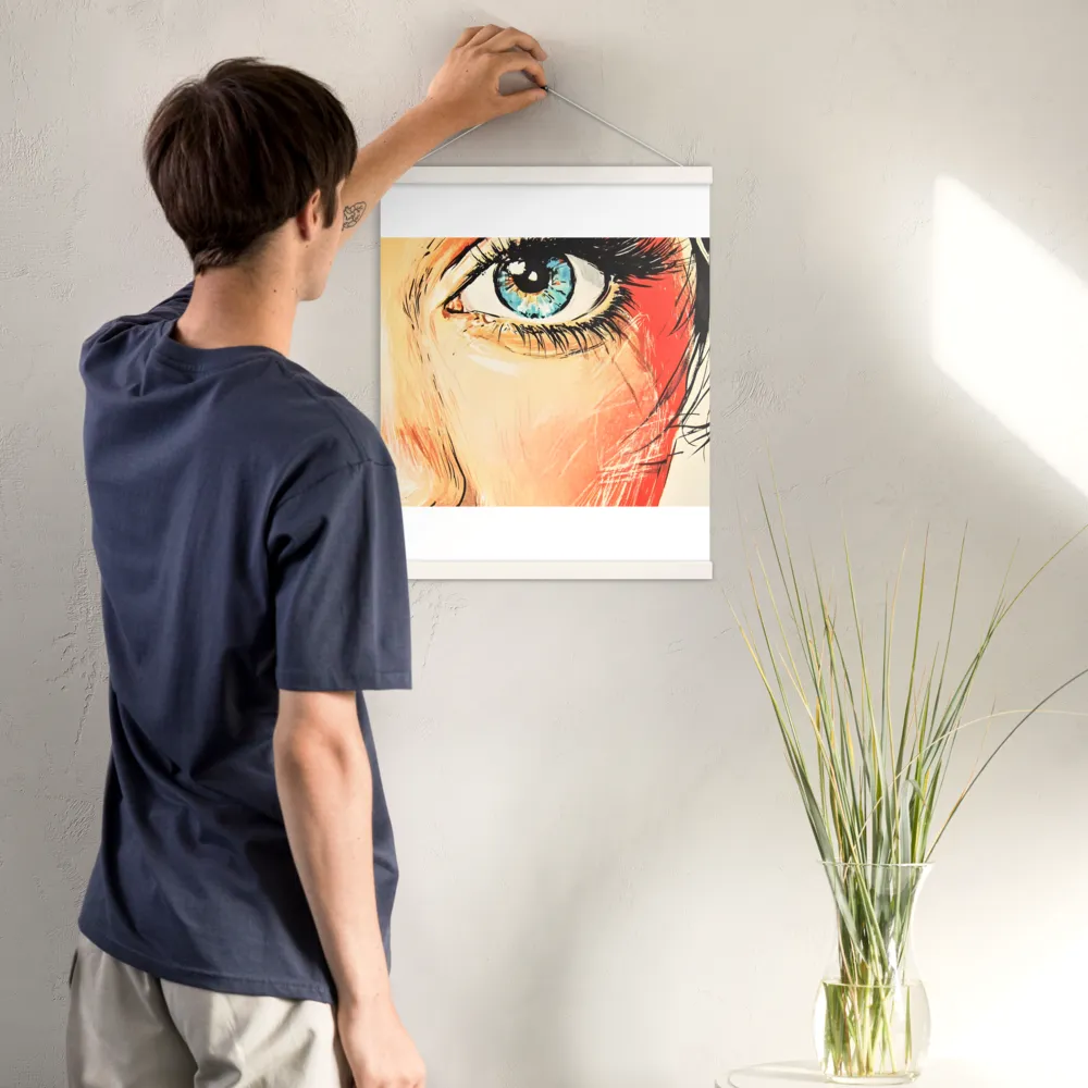 Gaze of Emotion | Poster With White Wood Hanger | 16″×20″