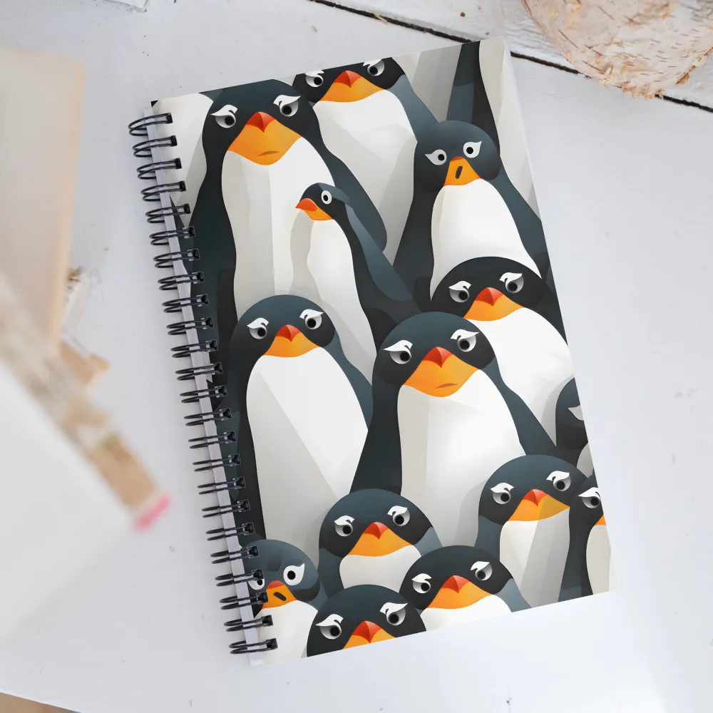 Playful Penguins: A Whimsical Collection | Spiral Notebook