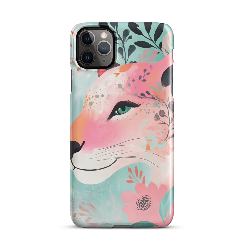 Whimsical Majesty: A Floral Lion | Phone Case |  11 Pro Max | Snap Case | Glossy