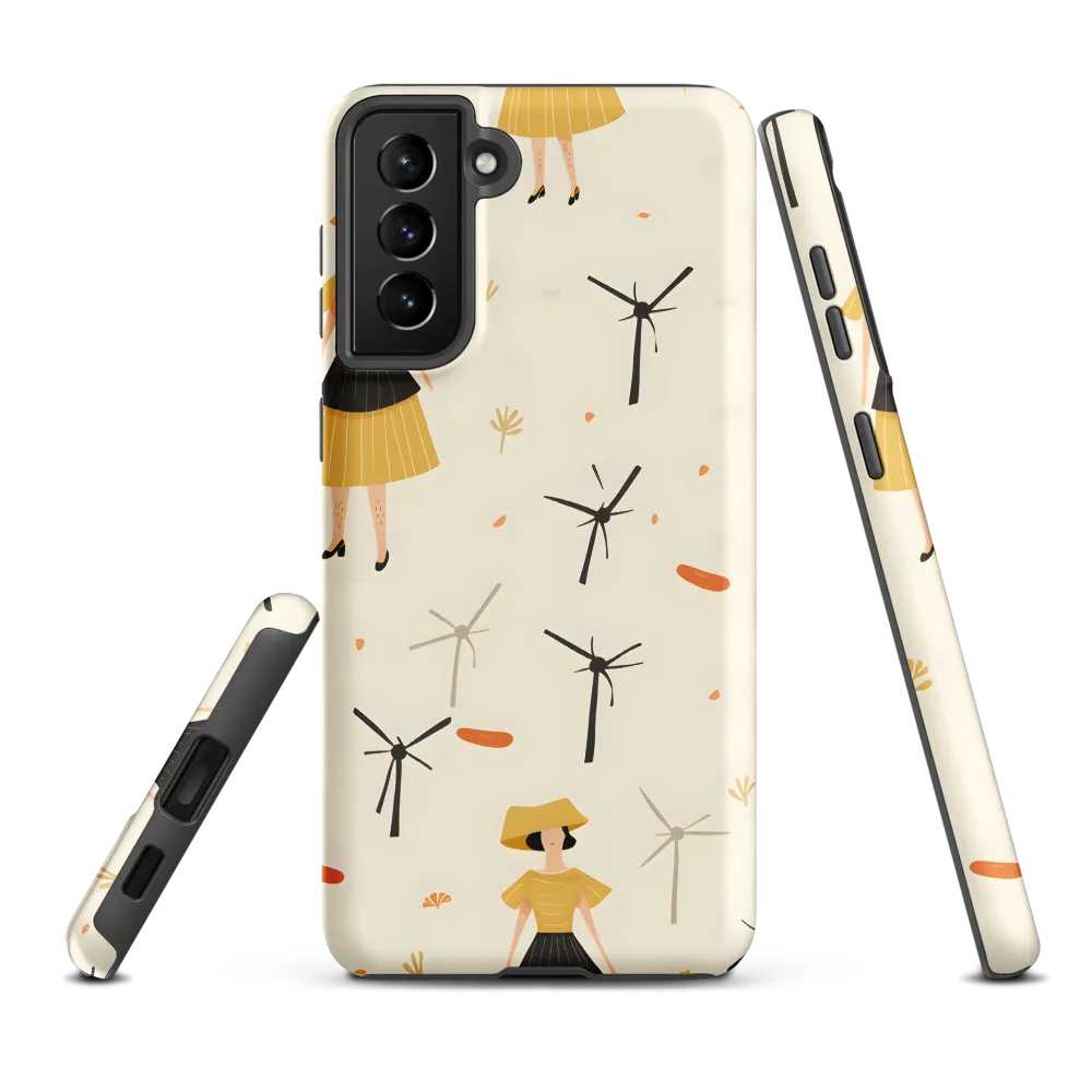 Whimsical Patterns of Nature and Femininity | Phone Case |  S21 Plus | Tough Case | Matte