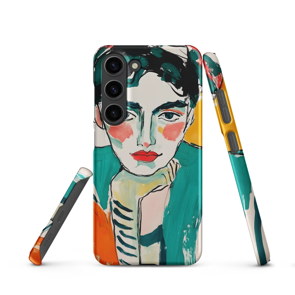 Contemplative Portrait in Bold Hues