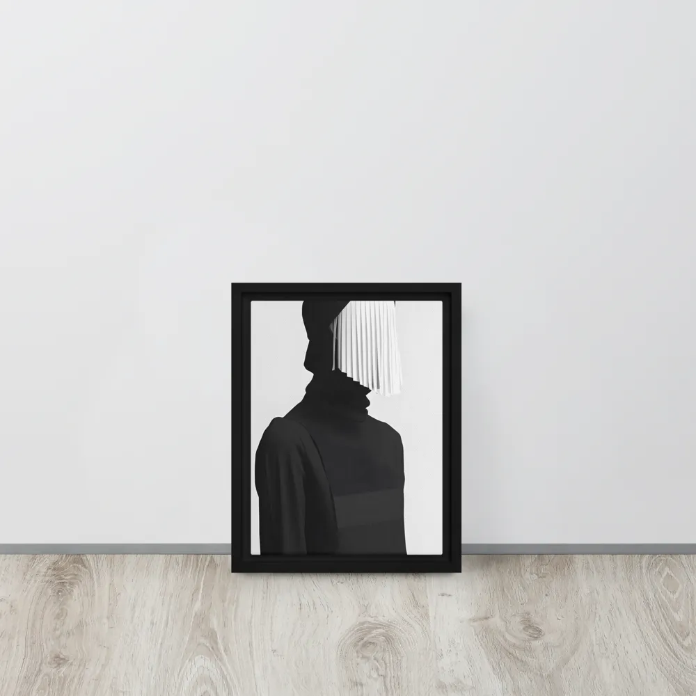 Veil of Mystery | Canvas with Black Frame | 9″×12″