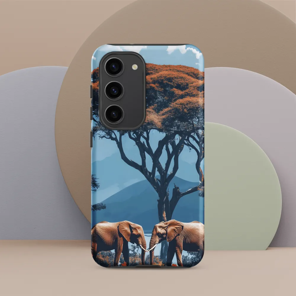 Elephants Amidst Serenity