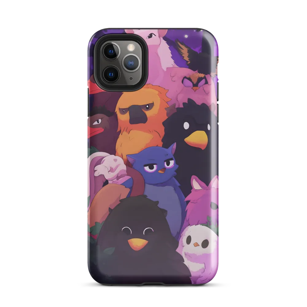 Whimsical Avian Gathering | Phone Case |  11 Pro Max | Tough Case | Glossy