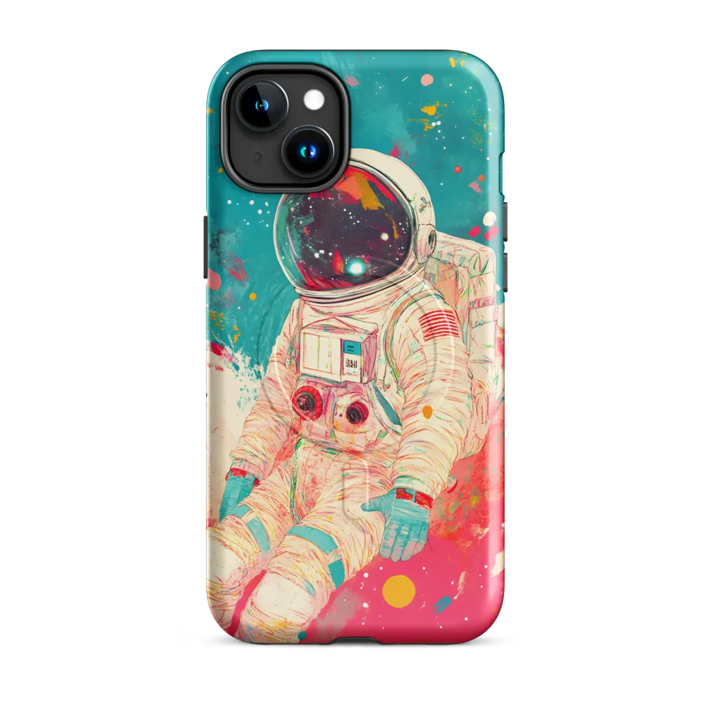 Cosmic Explorer: An Astronaut's Journey | Phone Case |  15 Plus | MagSafe® Tough Case | Glossy