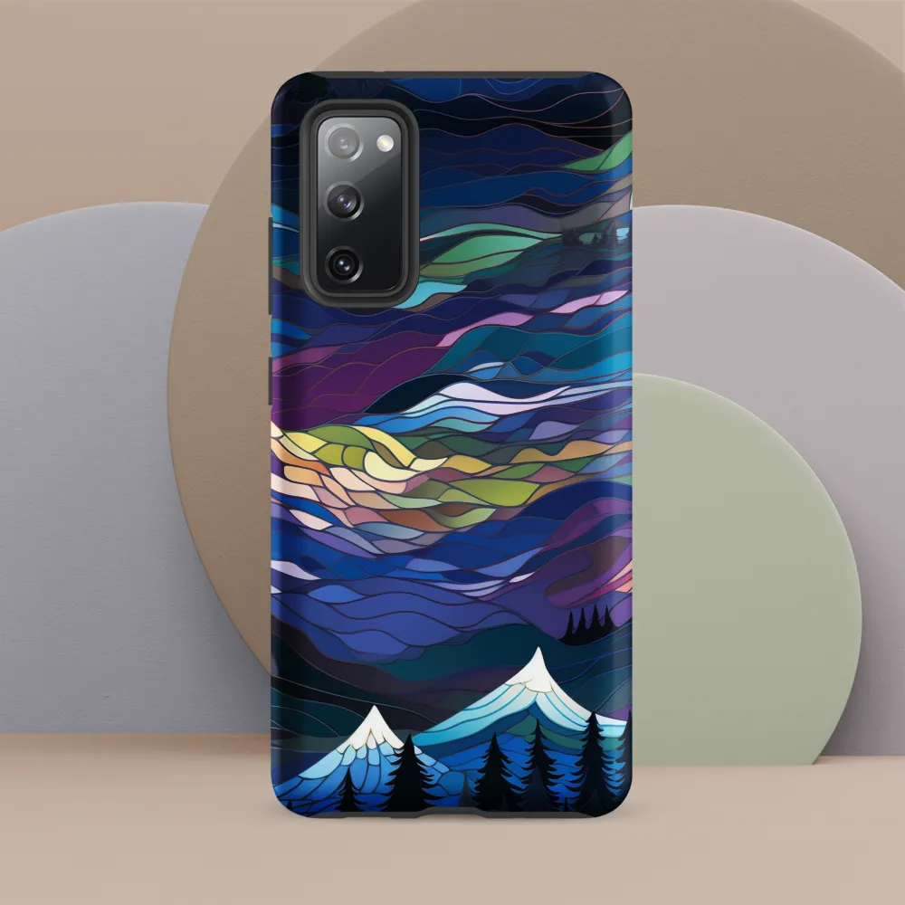 Twilight Peaks: An Abstract Mountain Landscape