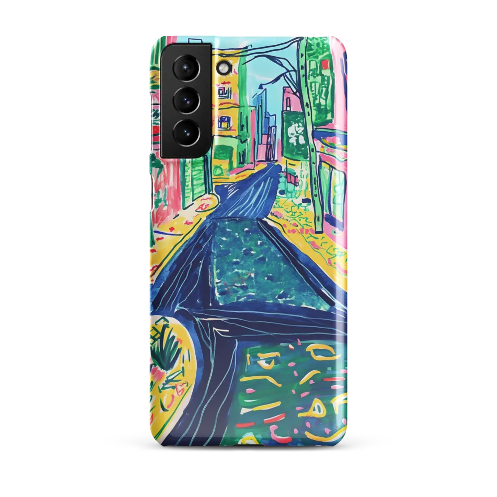 Dreamy Street in Vibrant Hues