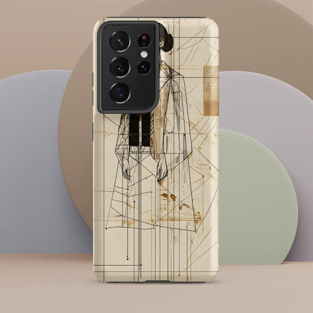 Elegance in Lines | Phone Case |  S21 Ultra | Tough Case | Matte