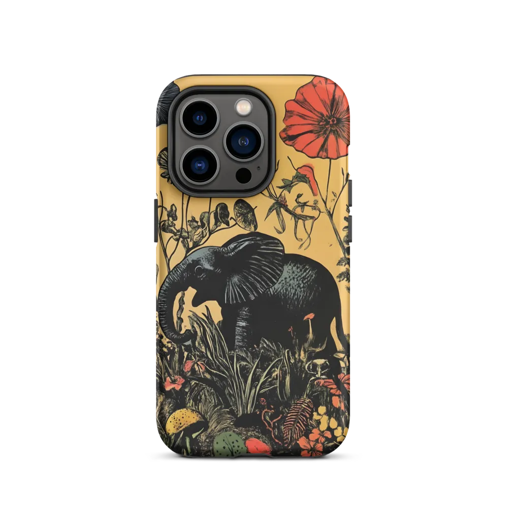 Floral Majesty: The Elephant's Sanctuary