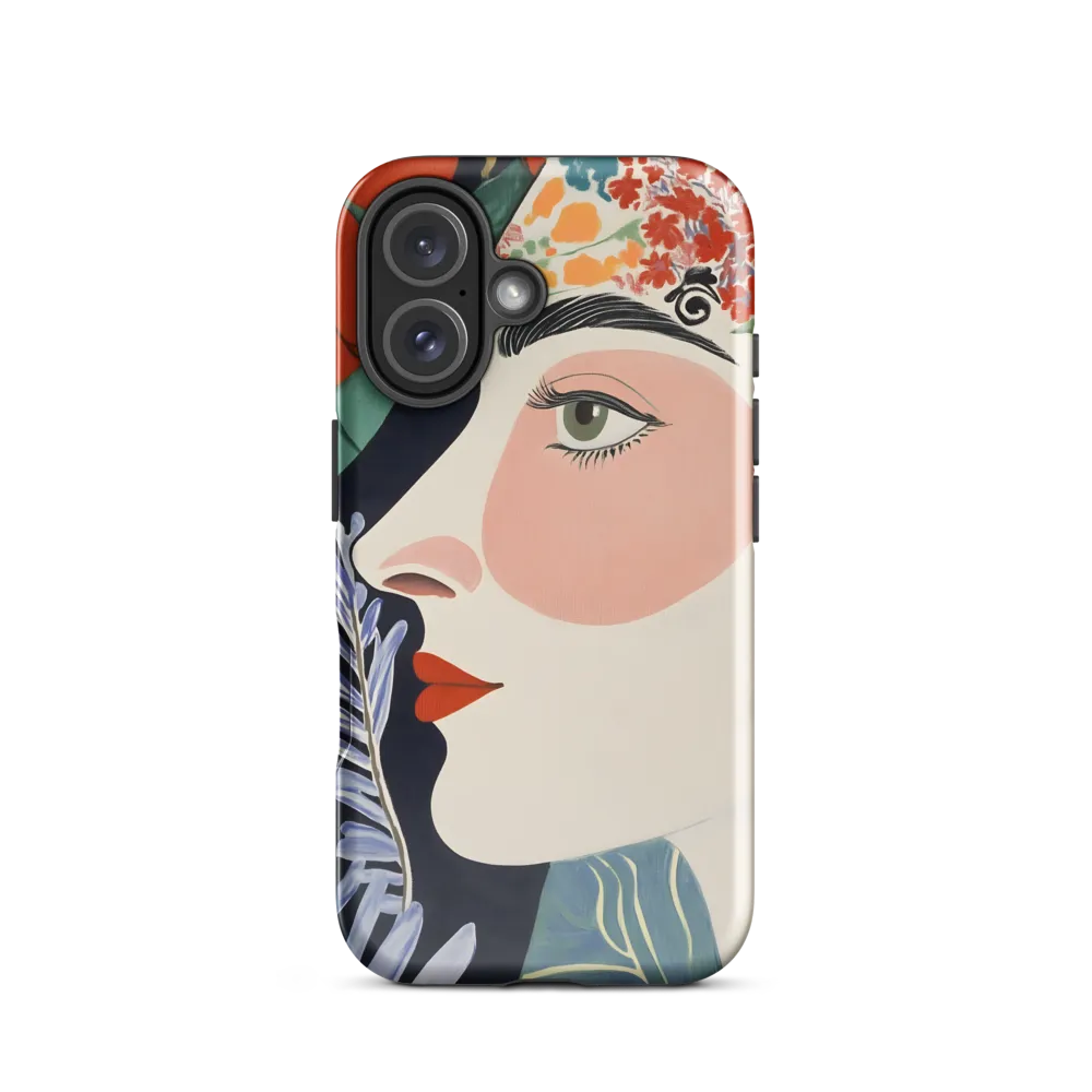 Floral Serenade: A Modern Portrait