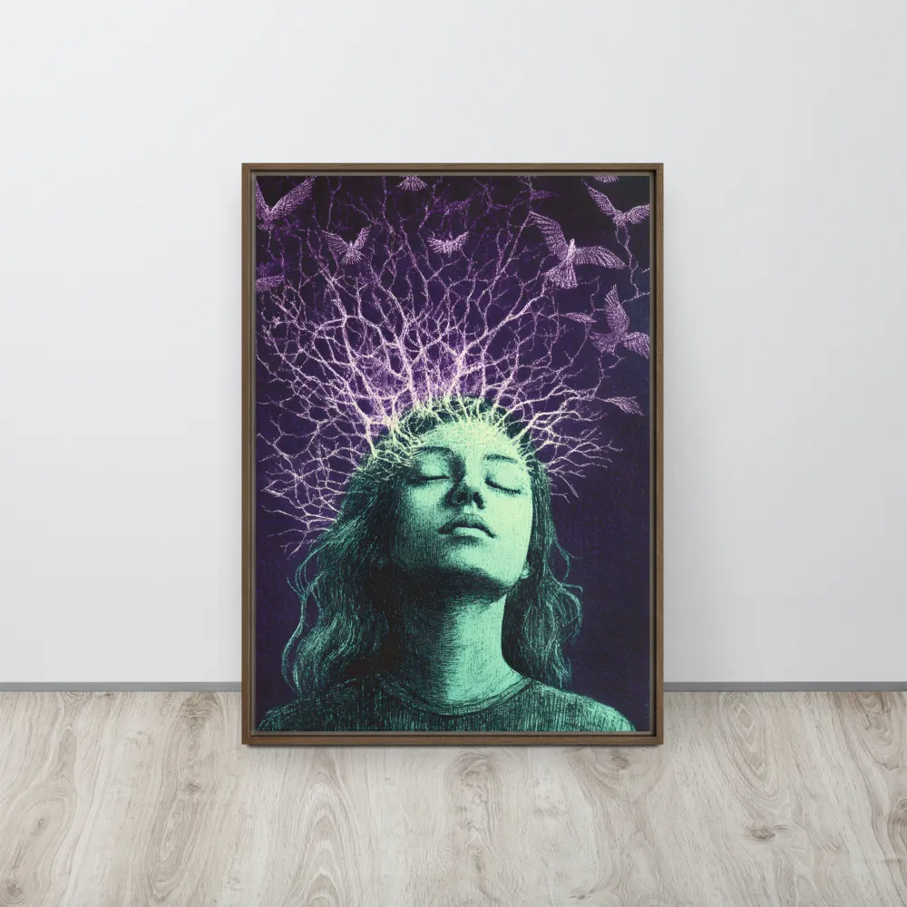 Whispers of Freedom | Canvas with Brown Frame | 20″×28″