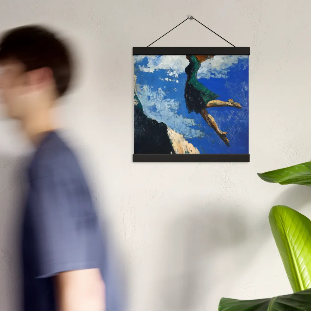 Boundless Ascent | Poster With Black Wood Hanger | 12″×12″