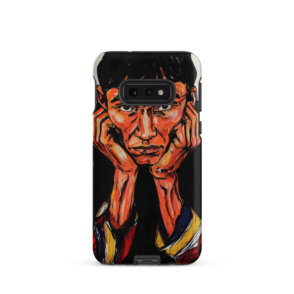 Contemplative Intensity: An Expressionist Portrait