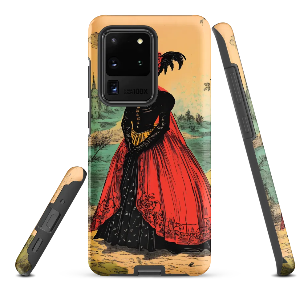 Elegance in Red and Gold