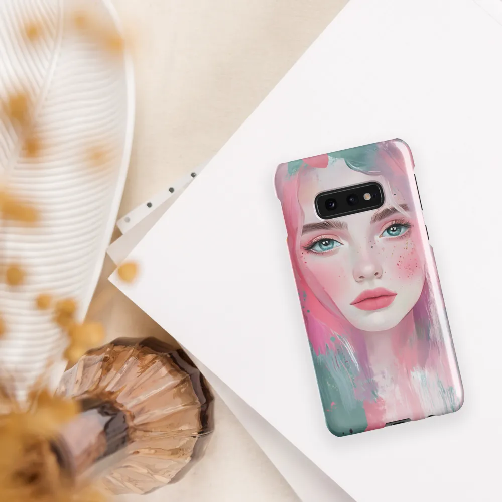 Dreamy Serenity: A Contemporary Portrait | Phone Case |  S10e | Snap Case | Glossy