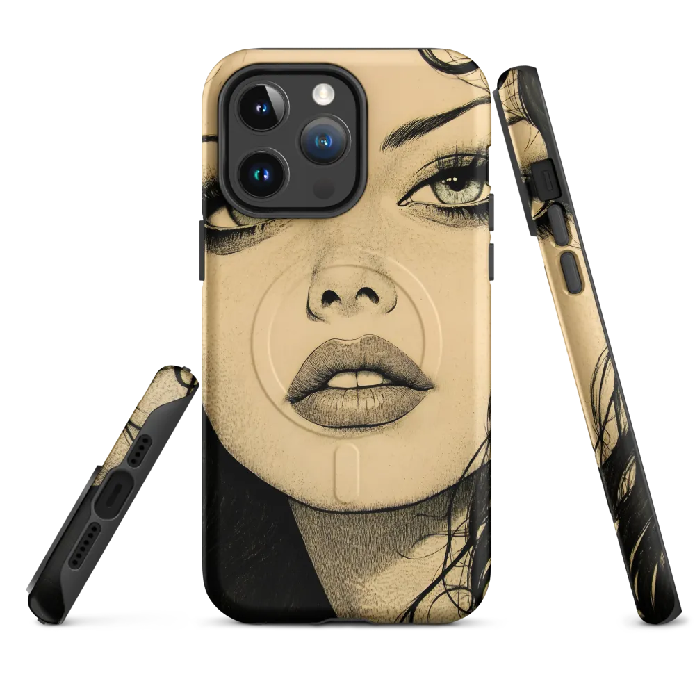 Enigmatic Gaze | Phone Case |  14 Pro Max | MagSafe® Tough Case | Matte