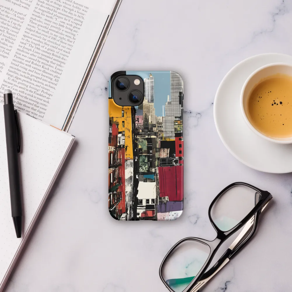 Urban Collage: A Vivid Cityscape | Phone Case |  14 | Snap Case | Matte