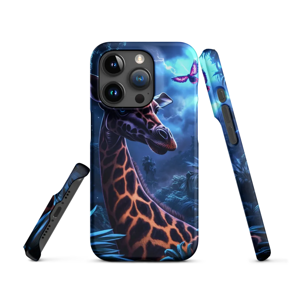 Mystical Giraffe in Twilight Jungle