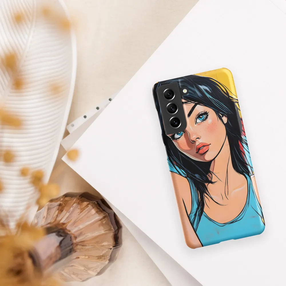 Vibrant Portrait of Modern Youth | Phone Case |  S21 | Snap Case | Matte