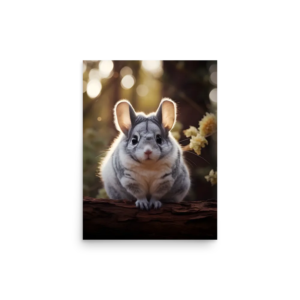 Curious Chinchilla in the Forest
