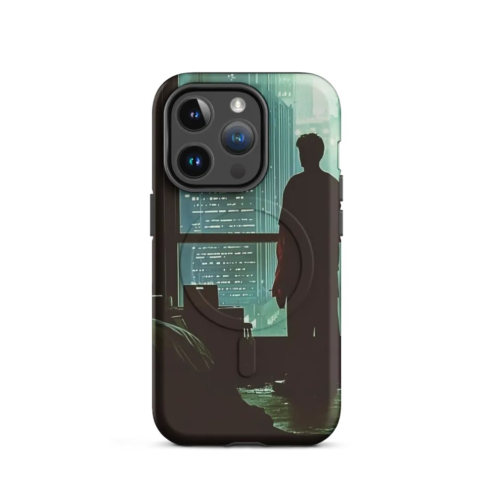 Silent Contemplation in a Futuristic Dystopia