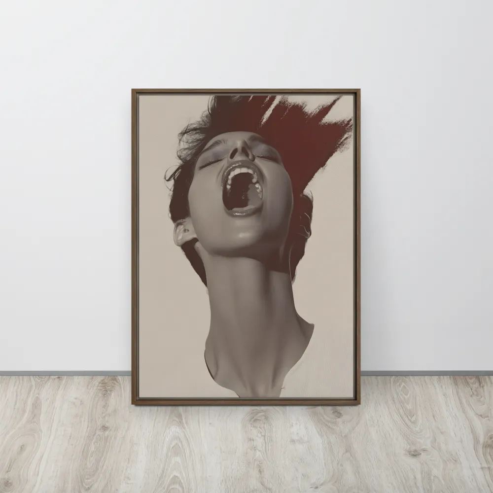 Echoes of Emotion | Canvas with Brown Frame | 20″×28″