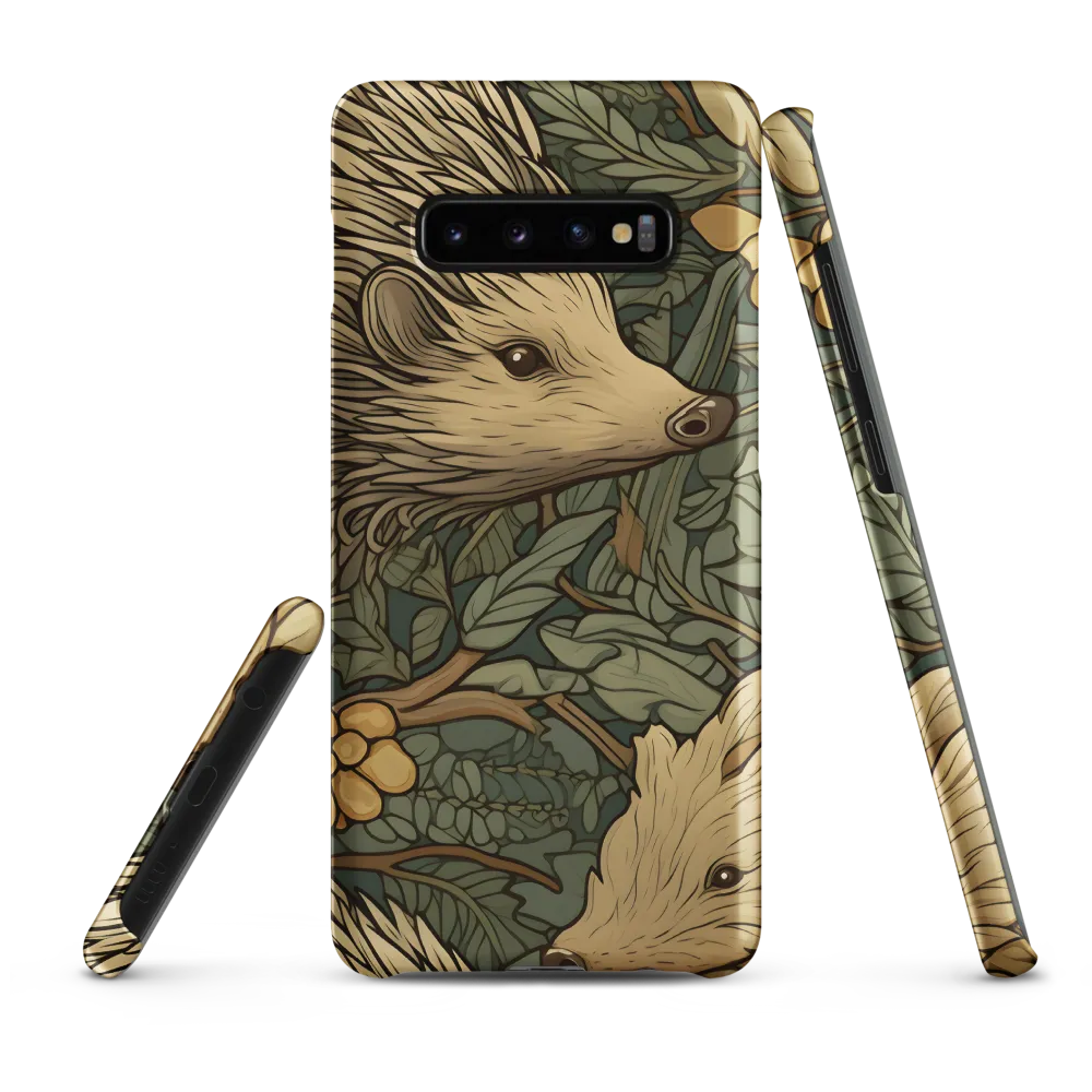 Whimsical Hedgehog Garden | Phone Case |  S10 Plus | Snap Case | Matte