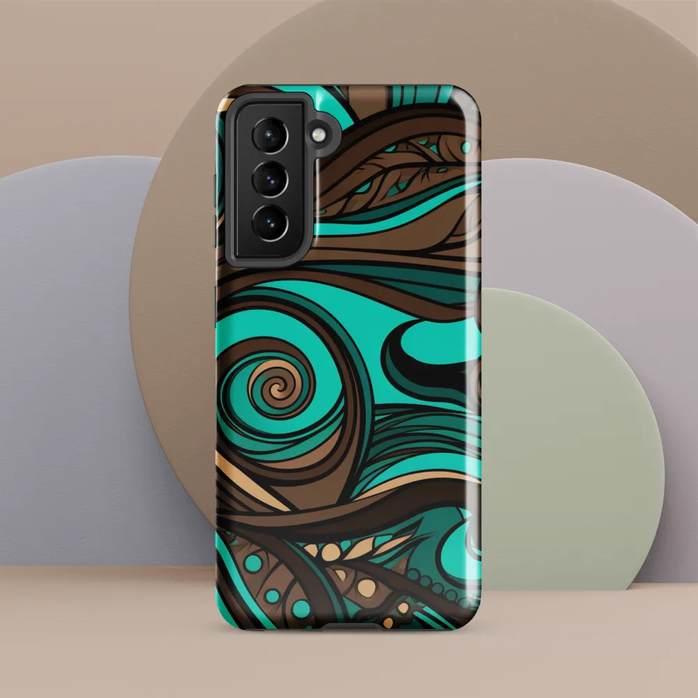 Fluctuating Currents | Phone Case |  S21 | Tough Case | Glossy