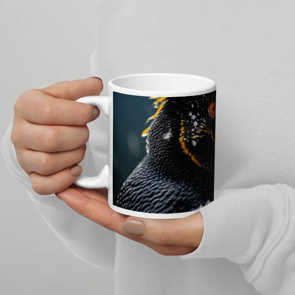 Silent Majesty: A Portrait of the Penguin | Mug with White inside | 11 oz