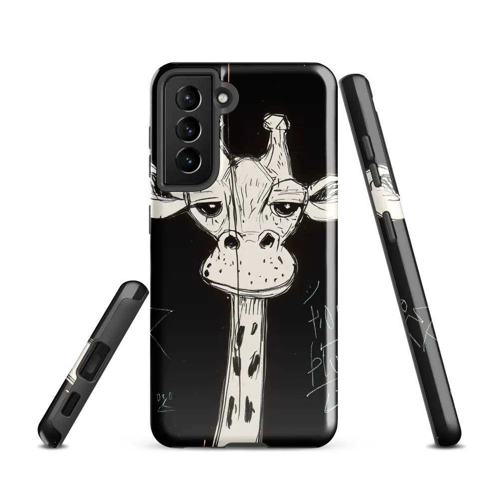Whimsical Giraffe in Ink