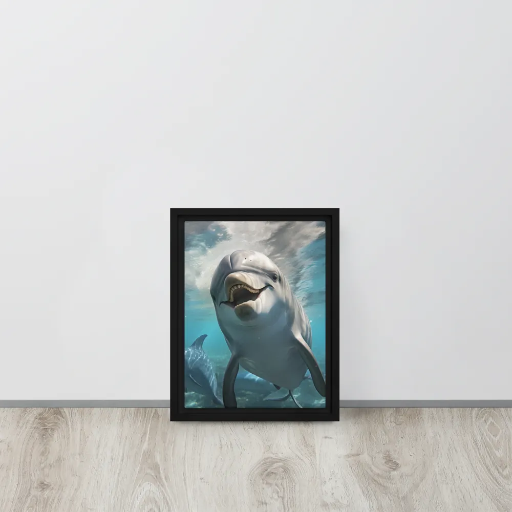 Beneath the Waves: A Dolphin's Dance