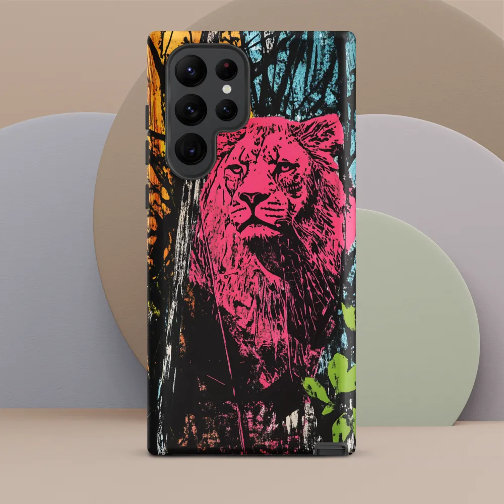 Fierce Vibrance: The Pink Lion