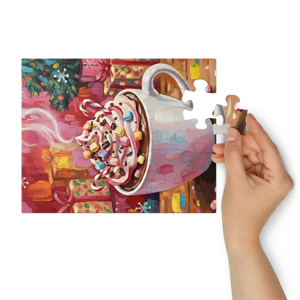 Holiday Hot Cocoa 
 Jigsaw Puzzle in Tin Box