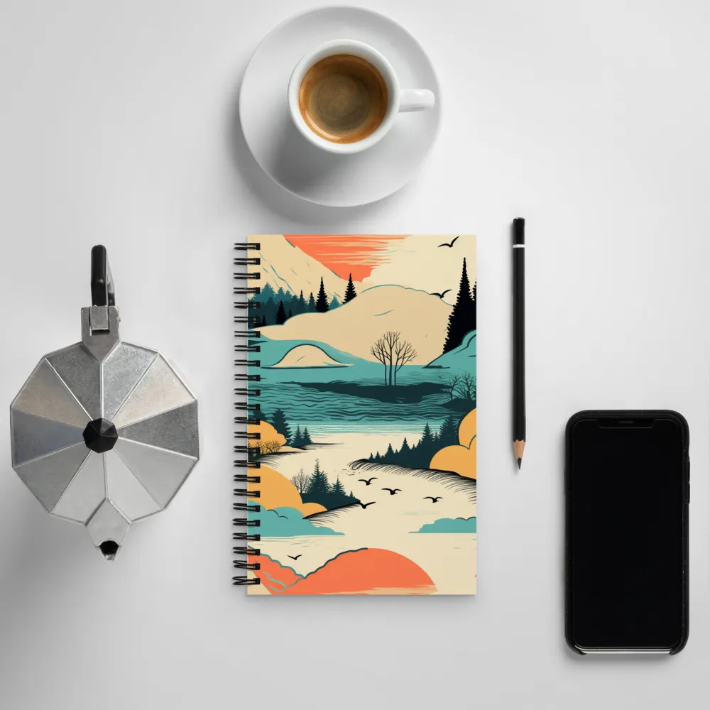 Tranquil Horizons | Spiral Notebook