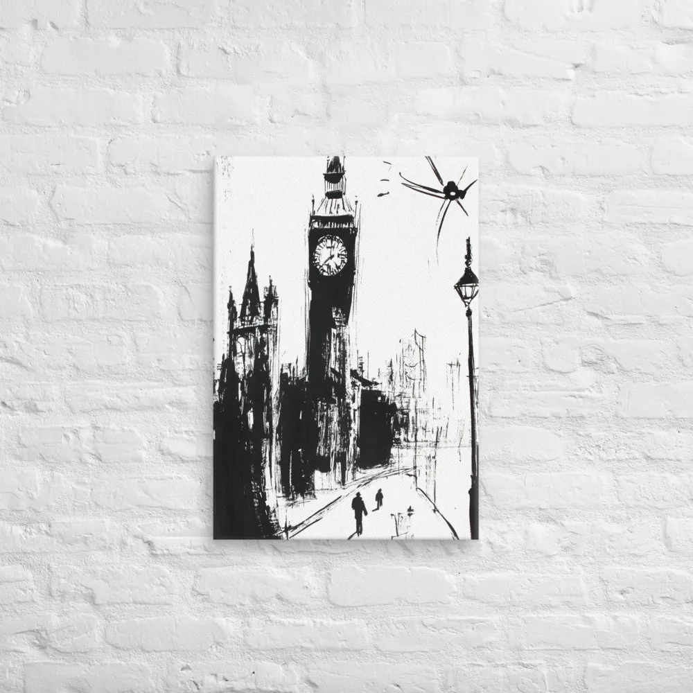Clock Tower in Motion | Canvas | 18″×26″