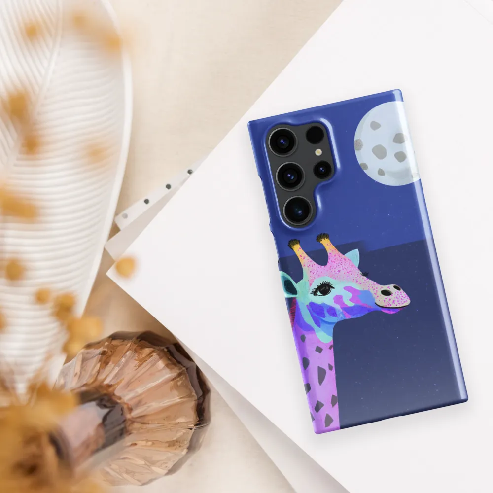 Whimsical Giraffe Under the Stars
