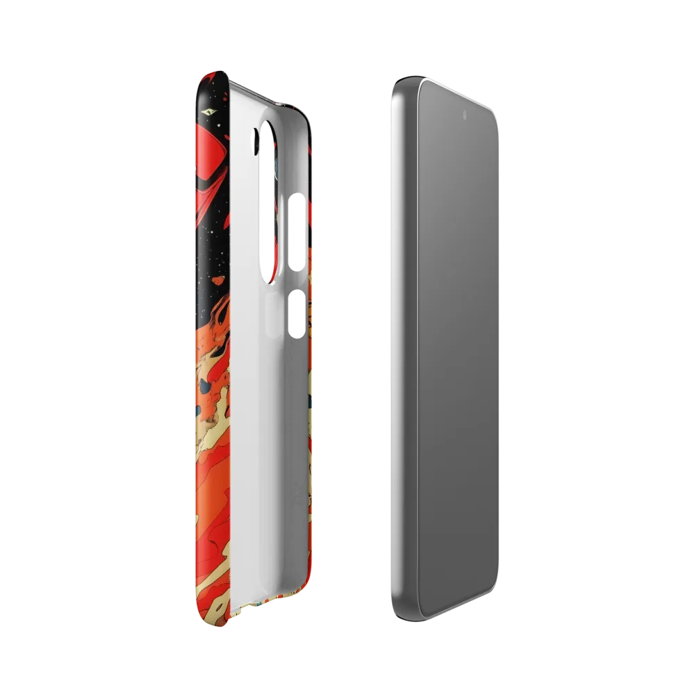 Cosmic Descent of the Astronaut | Phone Case |  S23 | Snap Case | Glossy